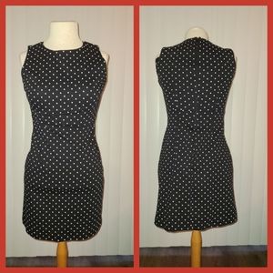 Black with white Polka-dot dress